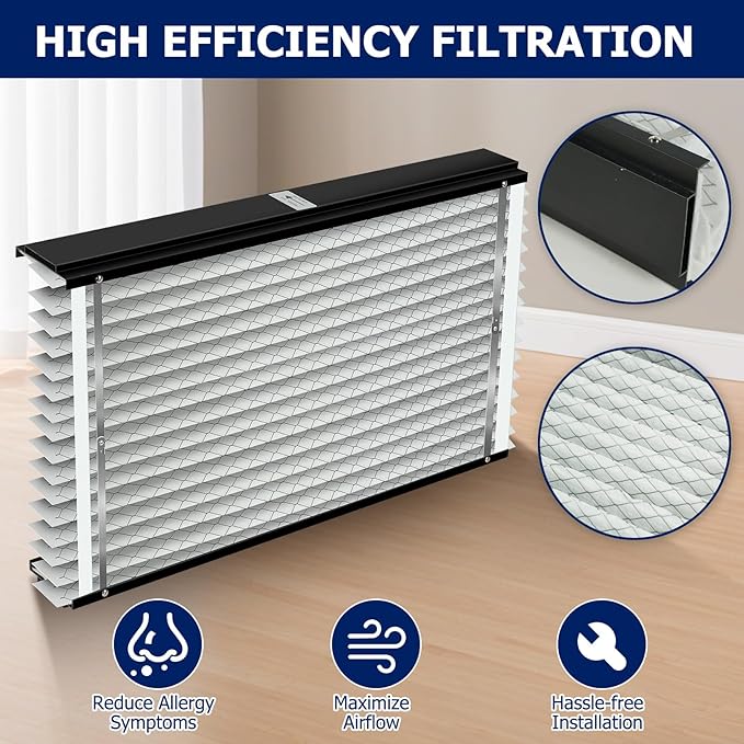 2-Pack 313 Air Filter Replacement Compatible with AprilAire Whole House Air Purifiers,Models 1310, 2310, 3310, 4300, MERV 13 20x20x4 Pleated HVAC AC Furnace Filter