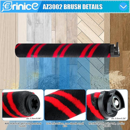 AZ3002 Filter Replacement Part for Shark Stratos DuoClean PowerFins HairPro Upright Vacuum AZ3000 AZ3000C AZ3000W AZ3002C, 1 Brushroll 2 Filters 4 Foam & felt Filter 4 odor neutralizer 2 Belts