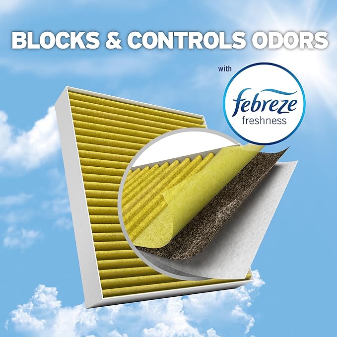 Purolator PBC25764 PurolatorBOSS Automotive Cabin Air Filter with Febreze & Activated Carbon, Car & Truck Passenger Compartment OEM Filter Replacement for Nissan Frontier, Pathfinder | (Pack of 3)