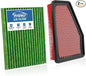 Engine+Cabin Air Filters Fit for Cherokee 2019-2023 L4 2.4L, Cherokee 2019-2023 V6 3.2L Engine Air Filter Replacement Cabin Air Filter Accessories# CF12307 68245310AA
