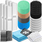 31 Pcs Compatible with Fluval Fx4/Fx5/Fx6 Replacement Filter Media, 3 Foam Block, 3 Carbon and 3 Water Polishing Pad, 2 Bio-sponge 3 Filter Pads, 3 Carbon, 9 Nitrite/Phosphate/Ammonia Remover