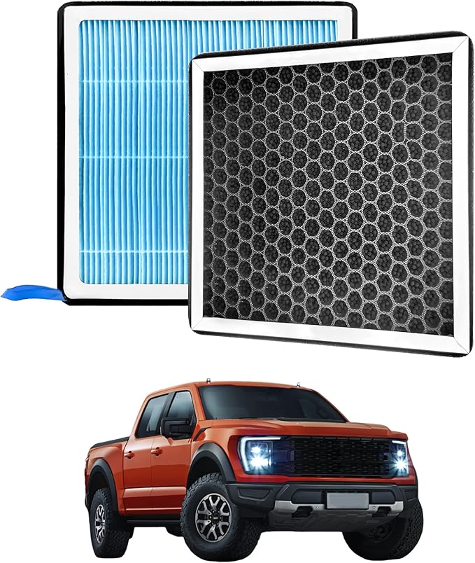 Dedicated CF12150(CP150) Cabin Air Filter With Activated Carbon For 2015 2016 2017 2018 2019 2020 2021 2022 2023 2024 F150,2017-2022 F250/F350/F450/F550 Super Duty And 2018-2024 Expedition