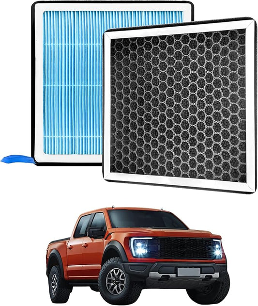 Dedicated CF12150(CP150) Cabin Air Filter With Activated Carbon For 2015 2016 2017 2018 2019 2020 2021 2022 2023 2024 F150,2017-2022 F250/F350/F450/F550 Super Duty And 2018-2024 Expedition