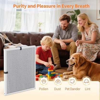 2-Pack 20x25x1 MERV 8 Reusable & Washable Electrostatic Air Filters - Long-Lasting Filter for HVAC, Furnace & Air Conditioner Units, Actual Size: 19-5/8” x 24-5/8” x 7/8”