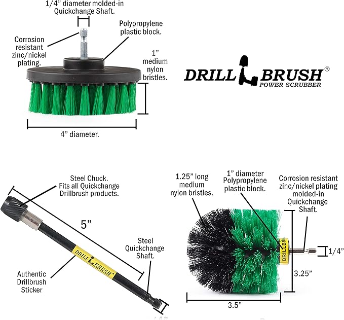 Kitchen Cleaning Supplies - Pots and Pans Cleaning Kit - Cast Iron Skillet Scrub Brushes - Deep Cleaning Kitchen Tools - Kitchen Sink Cleaning Brush - Air Fryer Scrubber Brush - Refrigerator Cleaner