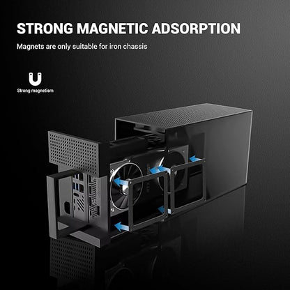 Dust Filter PC 90mm for Computer Cooler/PSU/Routers Nylon 80 Mesh, Magnetic Frame PC Fan Dust Mesh Cooler Filter Dustproof Computer Fan Grills (Nylon, 90 * 90mm, 2pcs, Black)