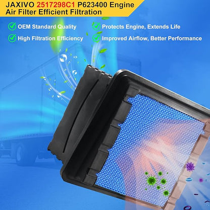 2517298C1 Engine Air Filter for 08-18 International Durastar 4300 4300LP,08-16 Durastar 4400 4400LP,10-18 International TerraStar,11-18 IC Corporation CE,Replaces P616050 AF4222