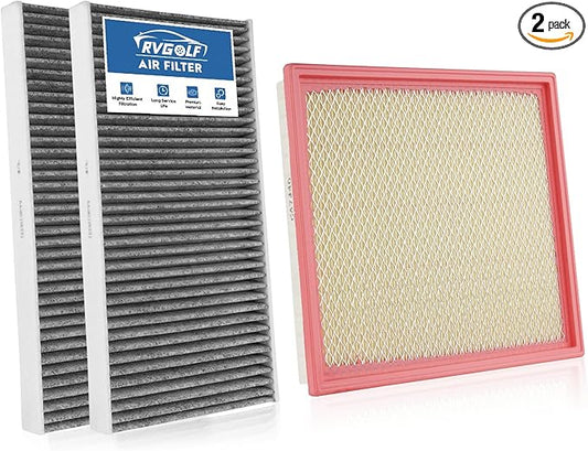 1×Engine+2×Cabin Air Filters Fit for 2012-2021 Nissan Frontier, 2005-2012 Pathfinder, 2012-2015 NV1500/2500/3500, 2005-2015 Xterra Engine Air Filter for My Car Accessories CF10553 CA7440