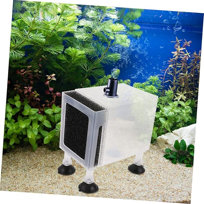 Happyyami 1set Household Pump Container Wear-resistant Design Transparent Protective Pump Box for Outdoor Use for Fish Tanks