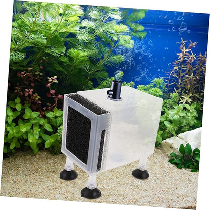 Happyyami 1set Household Pump Container Wear-resistant Design Transparent Protective Pump Box for Outdoor Use for Fish Tanks