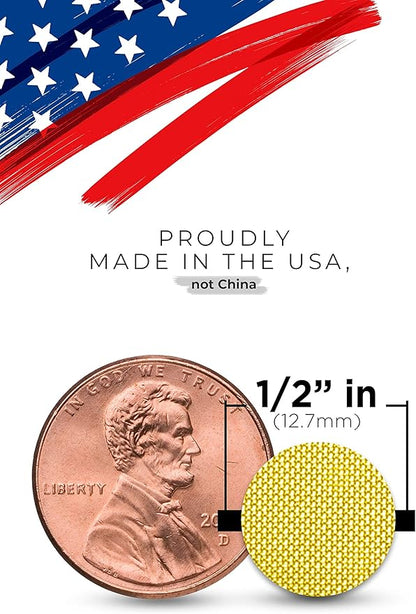 Made in The USA - 50 1/2 Inch (.50") Brass Mesh Pipe Screen Filters