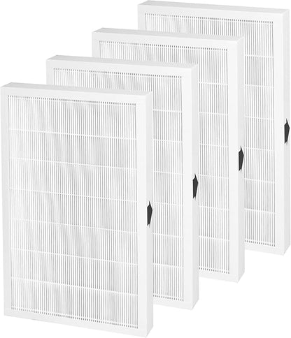 4 Pack FAPF01 FAPF02 Replacement Filter Compatible with 3M Filtrete Ultra Quie Air Purifier, Model FAP01-RMS, FAP02-RMS and FAPF024, with H13 HEPA Air Clean filters