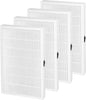 4 Pack FAPF01 FAPF02 Replacement Filter Compatible with 3M Filtrete Ultra Quie Air Purifier, Model FAP01-RMS, FAP02-RMS and FAPF024, with H13 HEPA Air Clean filters