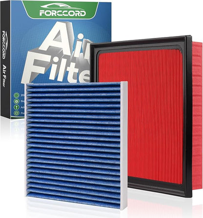 Engine & Cabin Air Filter Fits for Toyota RAV4 2019 2020 2021 2022 2023 2024 2025 2.5L (Not for Hybrid!) Activated Carbon Cabin Filter Replacement CF12157 CA12377 RAV4 Car Accessories