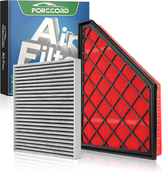 Cabin Air Filter and Engine Air Filter Fit for Enclave 24-18, Cadillac XT5 24-17, XT6 25-20, Blazer 24-19, TRAVERSE 23-18, GMC ACADIA 23-17 Filter Replacement CF11966 CA12166 Accessories