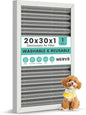 20x30x1 Reusable HVAC Furnace Air Filter, Washable Electrostatic Furnace Filter, MERV 8, Lasts a Lifetime, Breathe Fresher, Home And Office (Actual Size: 19.5x29.65x0.82 Inch)