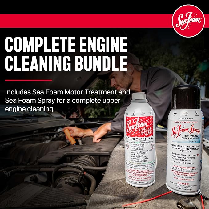 Sea Foam Motor Treatment and Intake Cleaner Combo Pack, SF-SS, 16 oz and 14 oz