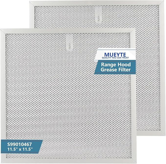 S99010467 Range Hood Filter 11.5" x 11.5" Replacement For Broan range hood BXT1 & Nutone AR1 series Kitchen Exhaust Fan Stove Hood Vent Filter Replaces S99010467 99010467 2 Pack
