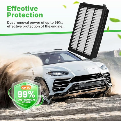 2PCS Engine Air Filter Fit for Hyundai Tucson 2016-2021, Kia Sportage 2017-2022 Air Filter Replacement Engine Filter Automotive Accessories# CA12065