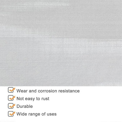 Stainless Steel Woven Wire Mesh 304 Stainless Steel Insect Screen Mesh, 120 Air Vent Metal Woven Wire for Vent, Filter, Window Garden