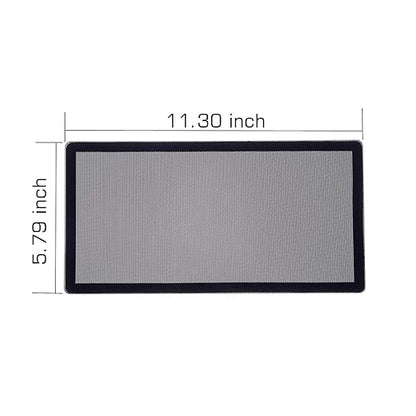 287mm 140mm x 2 PC Fan Dust Mesh Filter 11.3inch x 5.79inch PVC Computer PC Case Dust Proof Filter Cover Magnetic Black 2-Pack