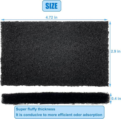 Universal Compost bin Carbon Odor Filter, Activated Odor Control Charcoal Filter for Trash Cans, Compost Buckets, Countertops, and Recycle Bins(12)