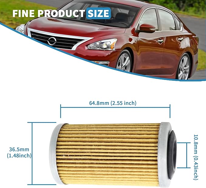 Oil Filter 31726-28X0A 31726-3JX0A Fits for 2013-2019 Nissan Altima Maxima Murano Sentra Versa Trans Oil Filter Assy with Gasket & Drain Plug Washer