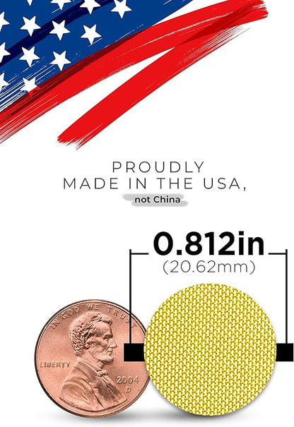 Made in The USA - 50 13/16 Inch (.8125") Brass Mesh Pipe Screen Filters