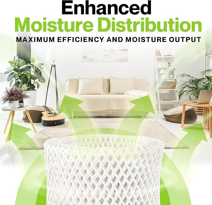 Durabasics 6 Pack of Premium Humidifier Filters Compatible with Honeywell Humidifier Filters HAC-504, HAC-504AW & Honeywell Filter A | Replacement for HCM 350 Filters & Cool Mist Humidifiers