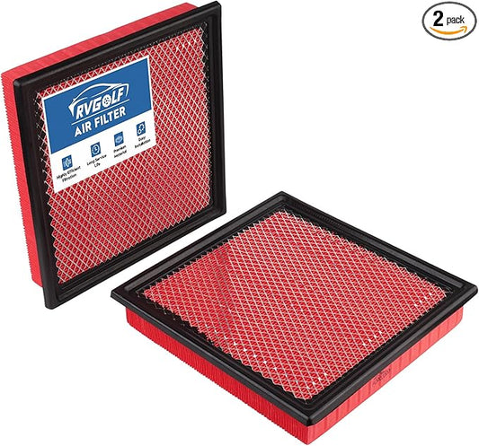 2PCS Engine Air Filter Fit for F-150 2009-2023, Expedition 2007-2023, F-250 F-350 F-450 F-550 Super Duty 2008-2016, Navigator 2007-2023 Air Filter Replace Engine Filter Car Accessories# CA10262
