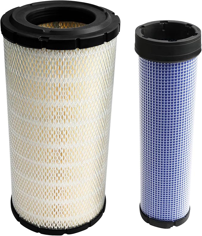 Air Filters Set P828889-P829333 110-6326 -110-6331 46562-46569 AT171853-AT171854 222421A1-222422A1 RS3544-RS3545 Compatible with Donaldson, Caterpillar Cat Backhoe, Wix, John Deere, Case and Baldwin