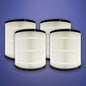 OdorStop OSAP5FIL4 H13 HEPA Filter for OdorStop OSAP4 and OSAP5 Air Purifiers, Pack of 4