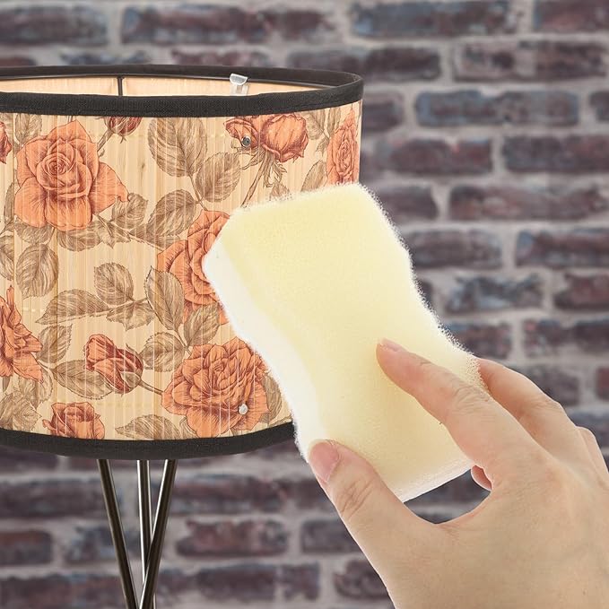 Beaupretty 15pcs Lampshade Cleaning Sponges Dry Fabric Cleaner Reusable Dust and Soot Removal for Lampshades Curtains Pet Hair and Craft Cleaning