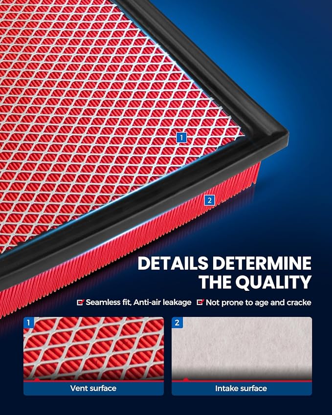 KAX Engine Air Filter CA11895 Compatible with 2016-2023 Toyota Tacoma V6 3.5L, 2013-2021 Toyota Tundra (Only After 9/13), 2014-2021 Toyota Sequoia V8 5.7L, Replace OE 17801-0P100 17801-0S020