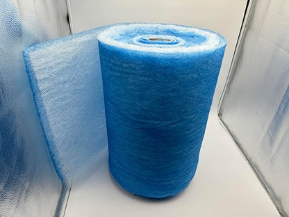 wioboy Paint Booth Exhaust Filter Roll (48" x 200ft), Spray Booth Filter, Fiberglass Paint Arrestor for Air Filter System(18 Gram)