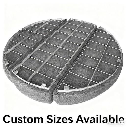 Industrial Demister Pad, Stainless Steel Mesh Mist Eliminator for Scrubbers, Distillation Towers, Chemical Processing & Air Pollution Control (Custom Sizes & Materials)