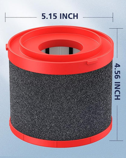 4 Pack 49-90-1900 Wet Dry Vacuum HEPA Filter Replacement Compatible with Milwaukee Cordless M18 Vacuum 0780-20 0880-20 with 4 Foam Sleeve Filters