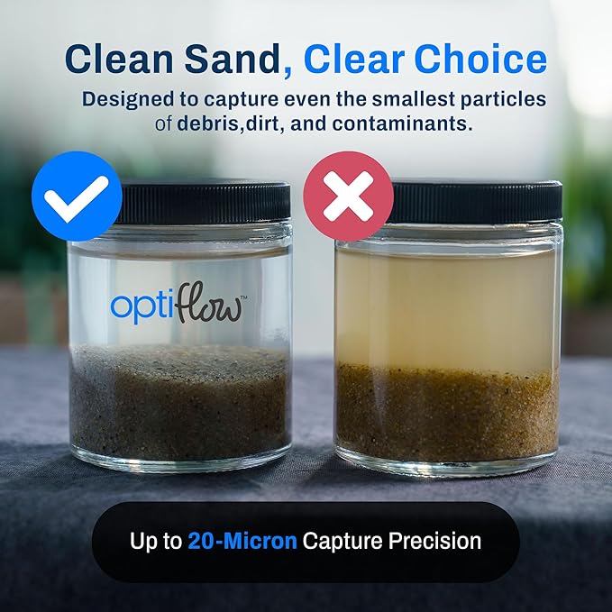 3-Pack Pool Filter Sand, Premium Filtration with Pure Silica Formula, 50 Lbs - Swimming Pool System Accessories and Supplies for Cleaning and Maintenance