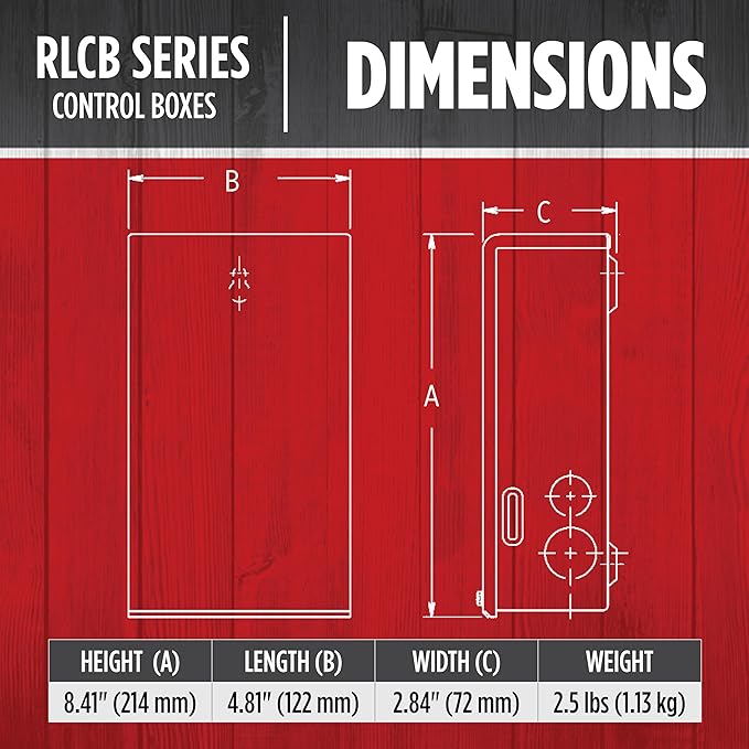 Red Lion RLCB07-230 3/4-HP 230-Volt VMC Control Box for Submersible Well Pump, Grey, 640190