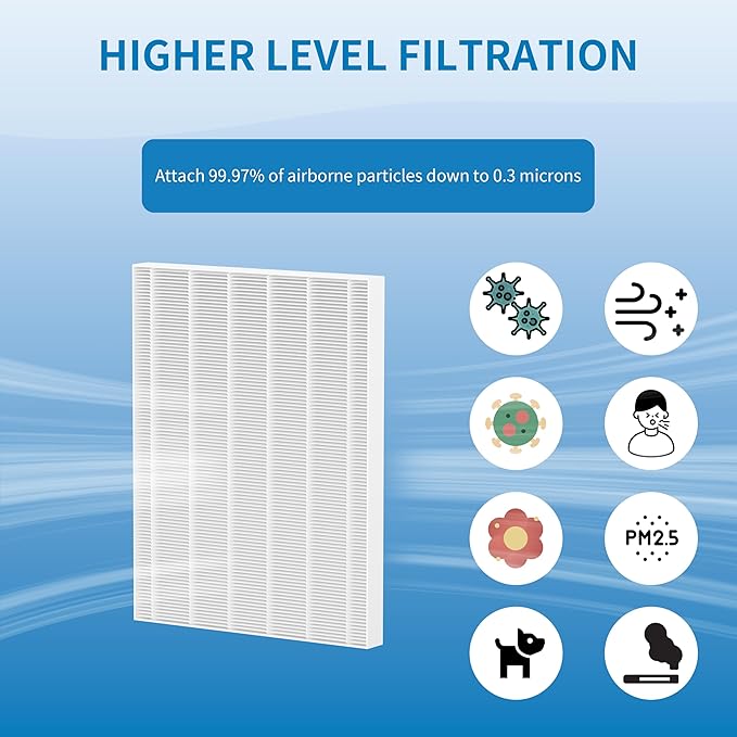 HR900 Filter Replacement T, Compatible with Winix HR900 Air Purifier, Replaces Part #1712-0093-00 / Filters T, #1712-0094-00 / Filte-r U, 2 Pack
