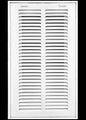 HVAC Premium 8 x 24 Duct Opening Steel Return Air Filter Grille, for 1-inch Filter, Removable Door, Flat Stamped HVAC Vent Cover Grille, Outer Dimensions 10.5 x 26.5