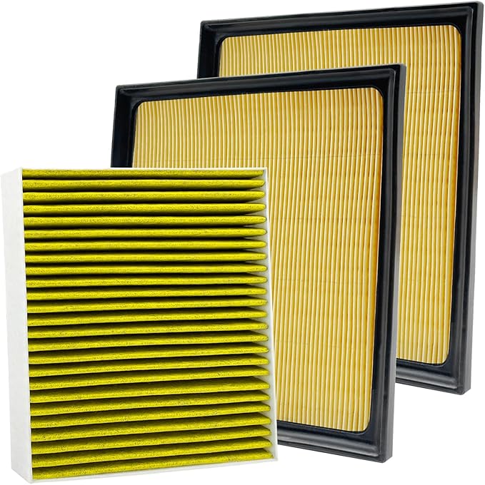 3PCS Cabin Engine Air Filter Kit Fits for 2022 2023 2024 2025 Tundra,2023-2025 Sequoia,Replacement for 87139-0C010,17801-F4010,CA12963,WA11653, JM871JM2963