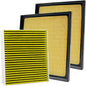 3PCS Cabin Engine Air Filter Kit Fits for 2022 2023 2024 2025 Tundra,2023-2025 Sequoia,Replacement for 87139-0C010,17801-F4010,CA12963,WA11653, JM871JM2963