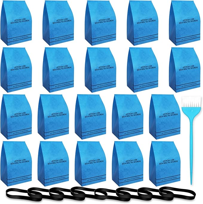 20 Pack Wet Dry Vac Filter Bags for Stinger 2.5-5 Gallon Vacuums, for MultiFit VF2000, for WORKSHOP WS01025F, for Craftsman 9-38737, for Husky, for Bucket Head, and for Bauer 3 Gallon Shop Vacs
