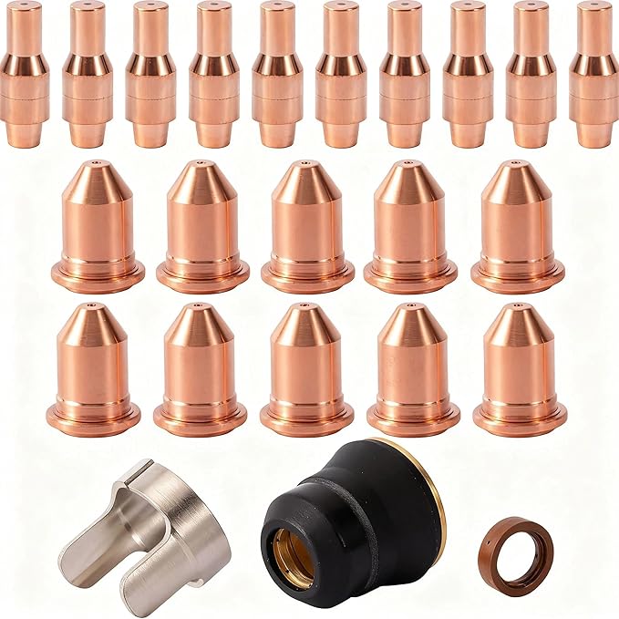 Plasma Torch Electrode 56576 Nozzle 56811 56255 45A fits Harbor Freight Titanium Plasma45 TI-PC45 iPT-45 58895 Plasma Torch consumables,23pk