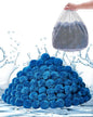 VEVOR Pool Filter Balls for Sand Filter, 4 lbs, Filter Balls Replace Pool Filter Sand, Reusable Blue Polyester Fiber Filter Media with Wash Bag, for Swimming Pool Aquarium Tank Above Ground Pool