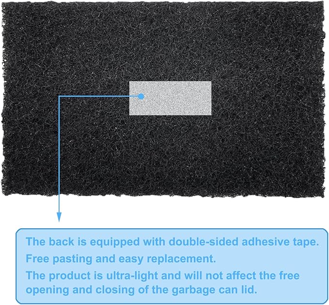 Universal Compost bin Carbon Odor Filter, Activated Odor Control Charcoal Filter for Trash Cans, Compost Buckets, Countertops, and Recycle Bins(12)