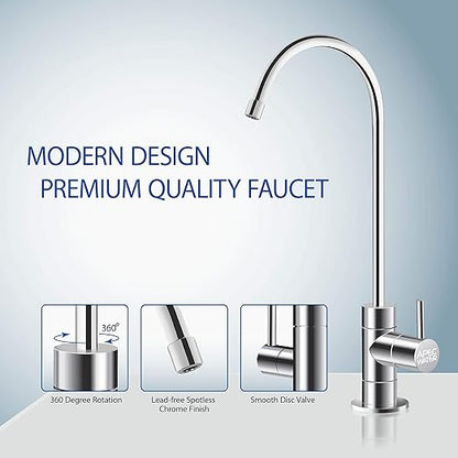 APEC Water Systems WFS-1000 Super Capacity Premium Quality 3 Stage Under-Sink Water Filter System