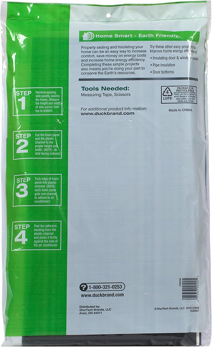 Duck Brand Air Conditioner Foam Insulating Panels, 18-Inch x 9-Inch x 7/8-Inch Each, 1286294