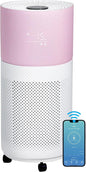 CleanForce Rainbow H13 True HEPA Air Purifier for Home Large Room, Bedroom, up to 2550sqft, Smart App-Control air Quality Monitor, Filters dust Pollen Smoke Odor VOCs